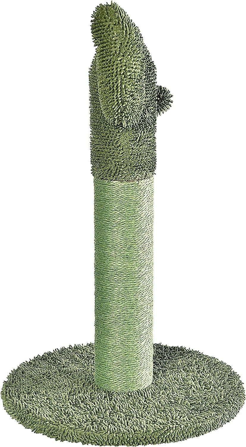 Tiragraffi per gatti da interno, standard, con giocattolo pendente, 80 cm, grigio