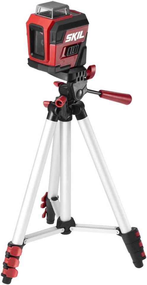Skil 100ft Self-Leveling Green 360° Cross Line Laser with Tripod & Rechargeable Battery