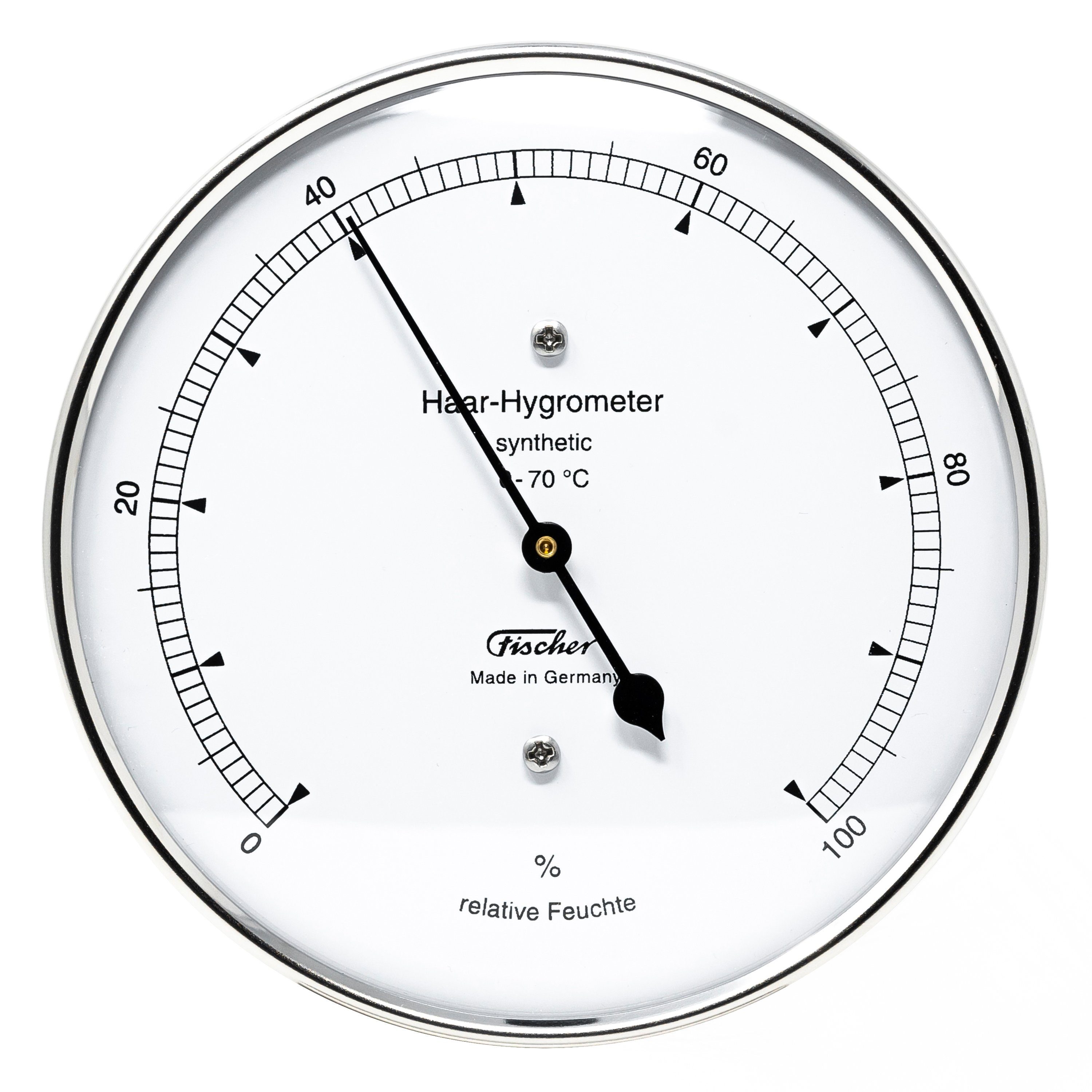 Hygrometer Fischer 122.01 Hygrometer synthetic 103mm Edelstahl Made in Germany