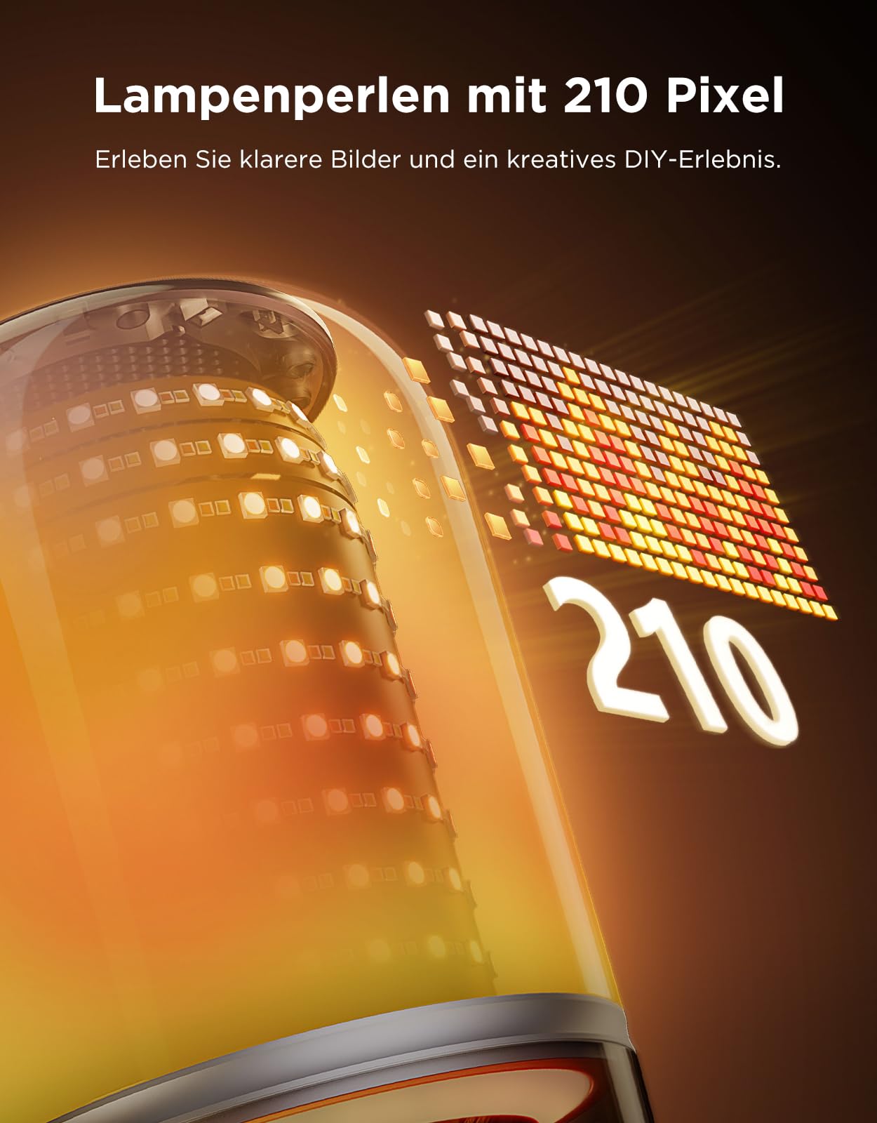 LED Tischlampe mit Lautsprecher RGBIC 600 lm 2700-6500 K 5200 mAh Akku USB-C 16 Musikmodi App-Steuerung