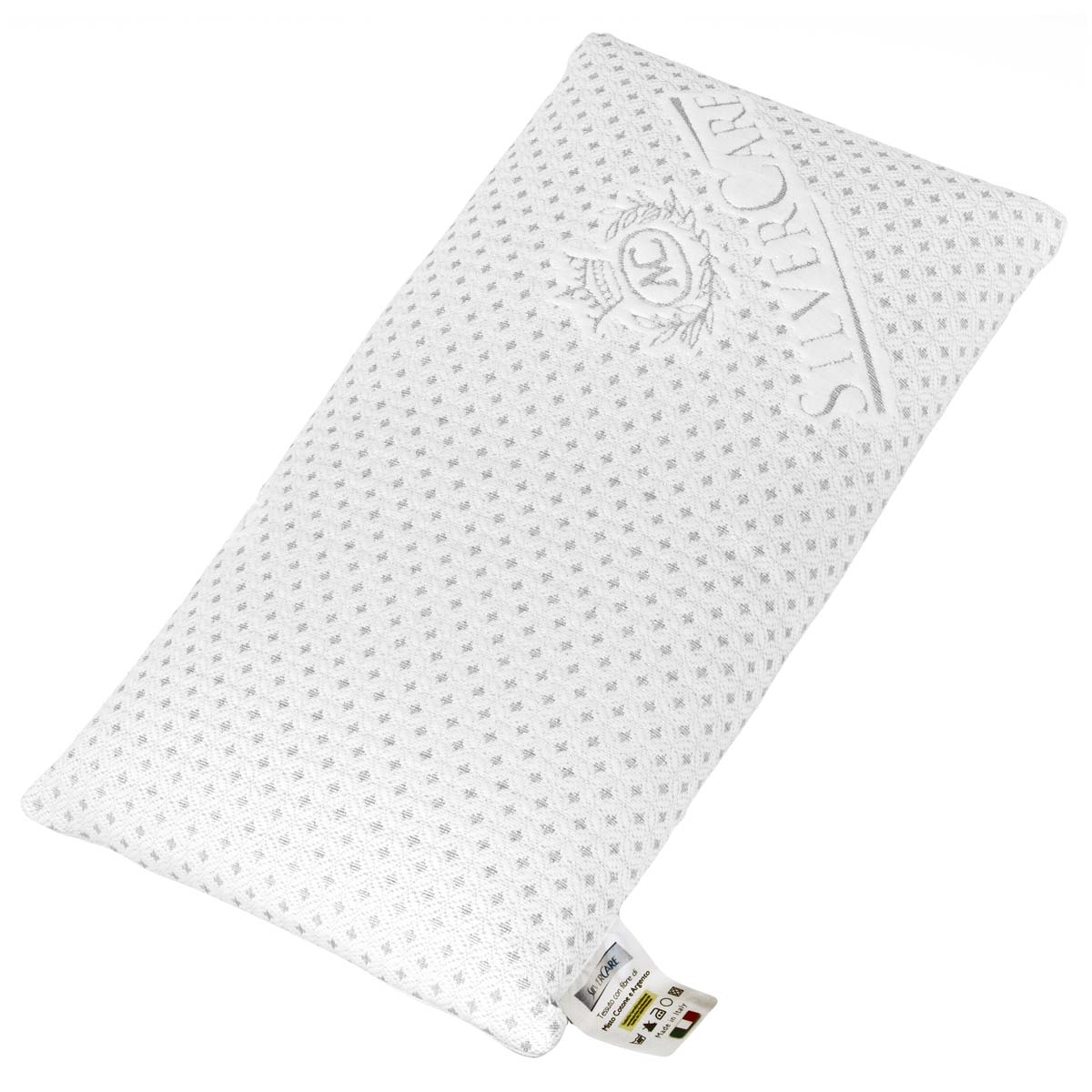 Guanciale Ergonomico in Lattice con Doppia Federa SilverCare – Ideale per Dolori Cervicali e Sonno Supino