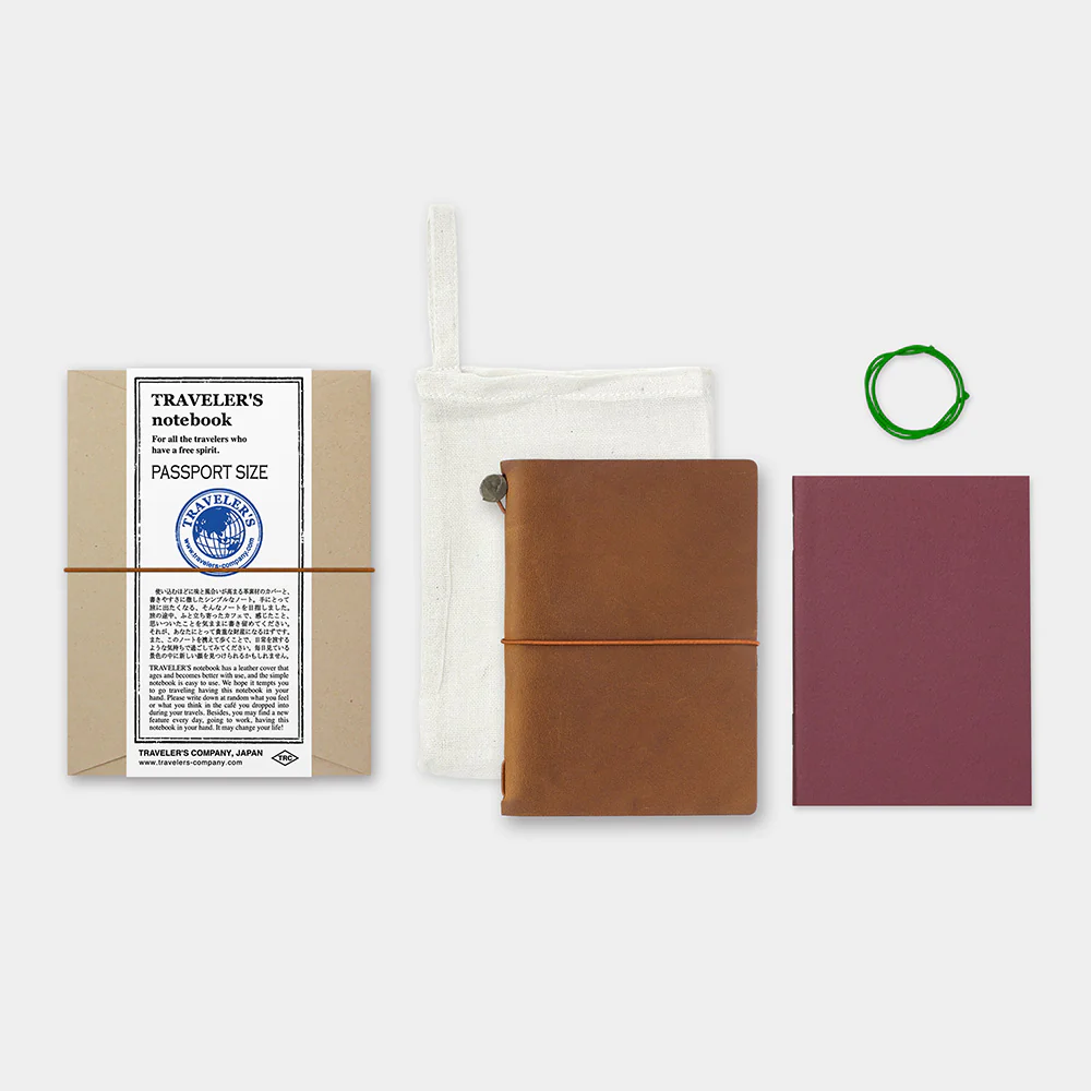 Traveler's Company - Traveler's Notebook - Passport Size - Camel