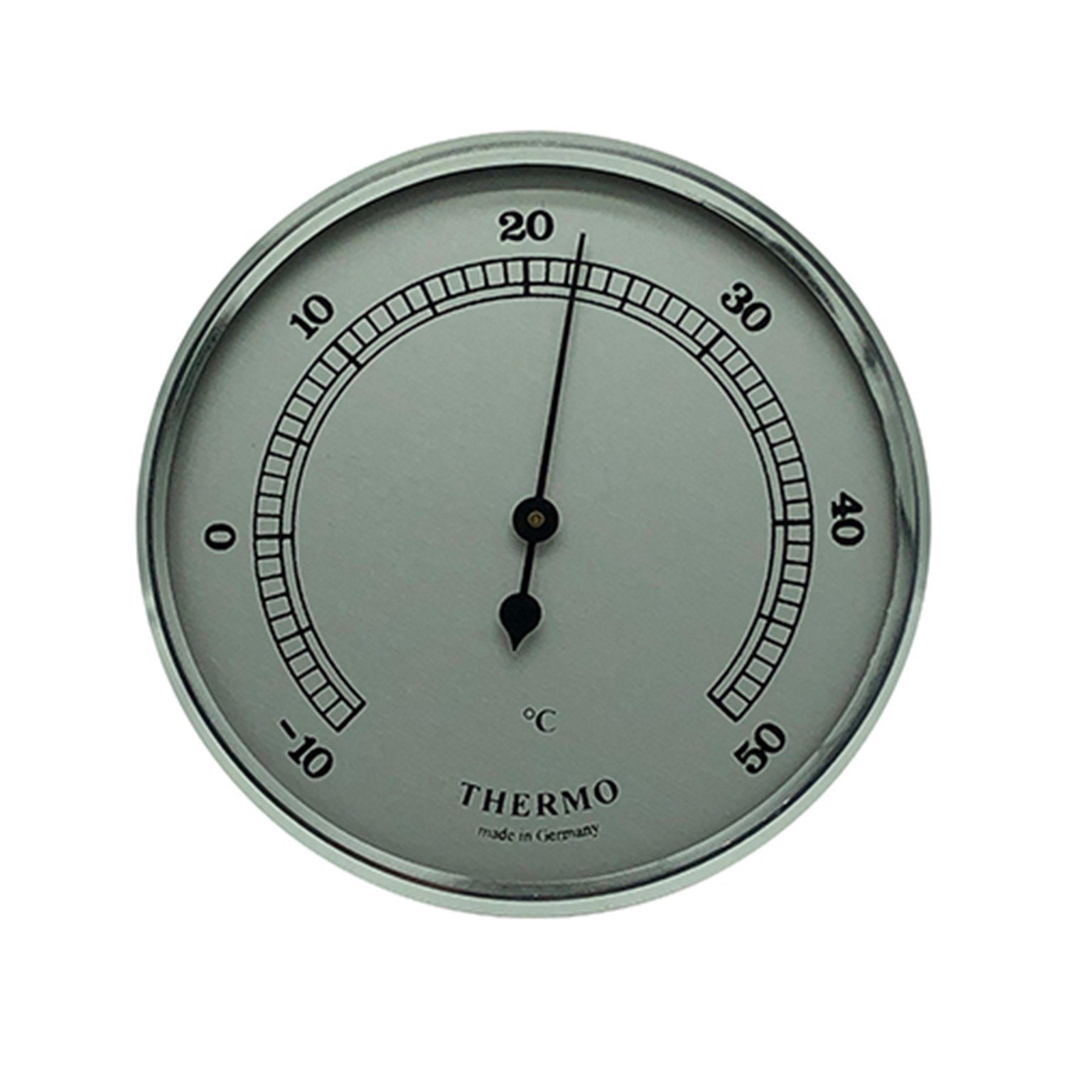 Wetterstation Thermometer Einbau-Wetterinstrument Ø 85mm, silber