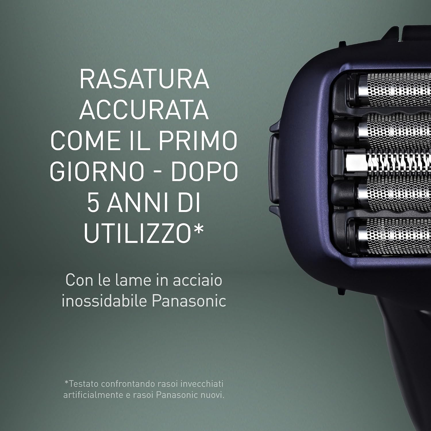 Panasonic Series 800 ES-LV67 Rasoio Wet and Dry, 5 Lame Su Testina Multidirezionale, Motore Lineare Ad Alta Velocità, Rasatura Precisa E Profonda, Tagliabasette A Scomparsa, Viola