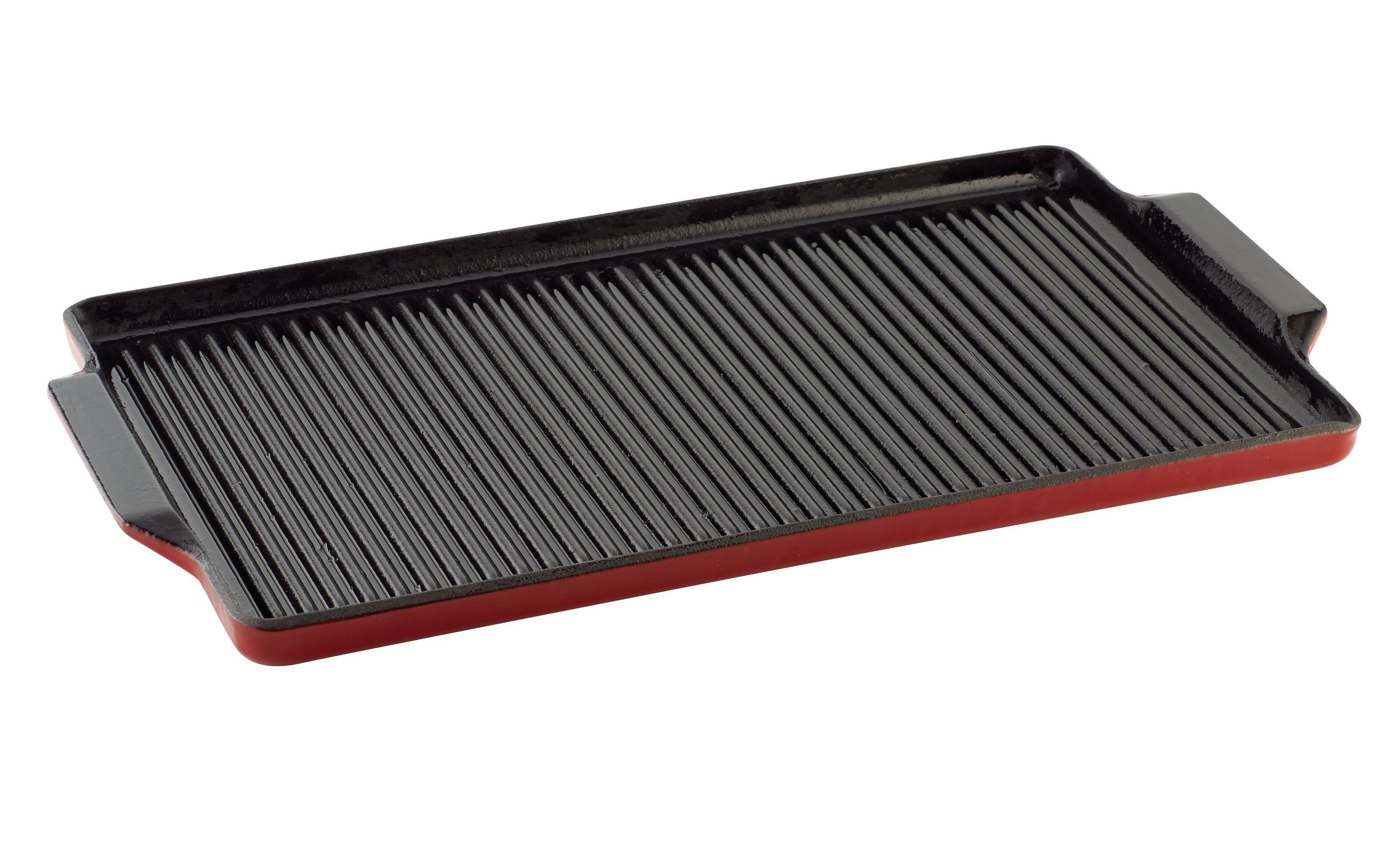 Elektrogrill Gusseisen Grillplatte GPCI 240R für Induktion, 2 Topflappen inklusive