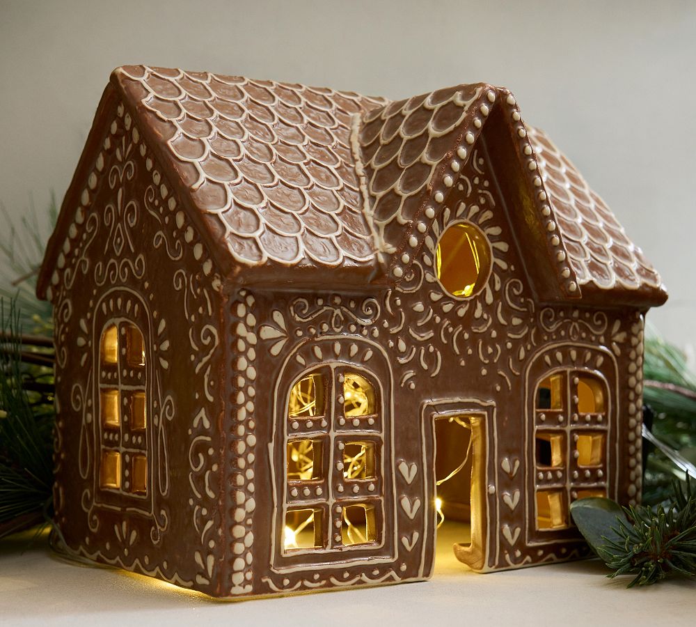 Handcrafted Gingerbread Village Houses