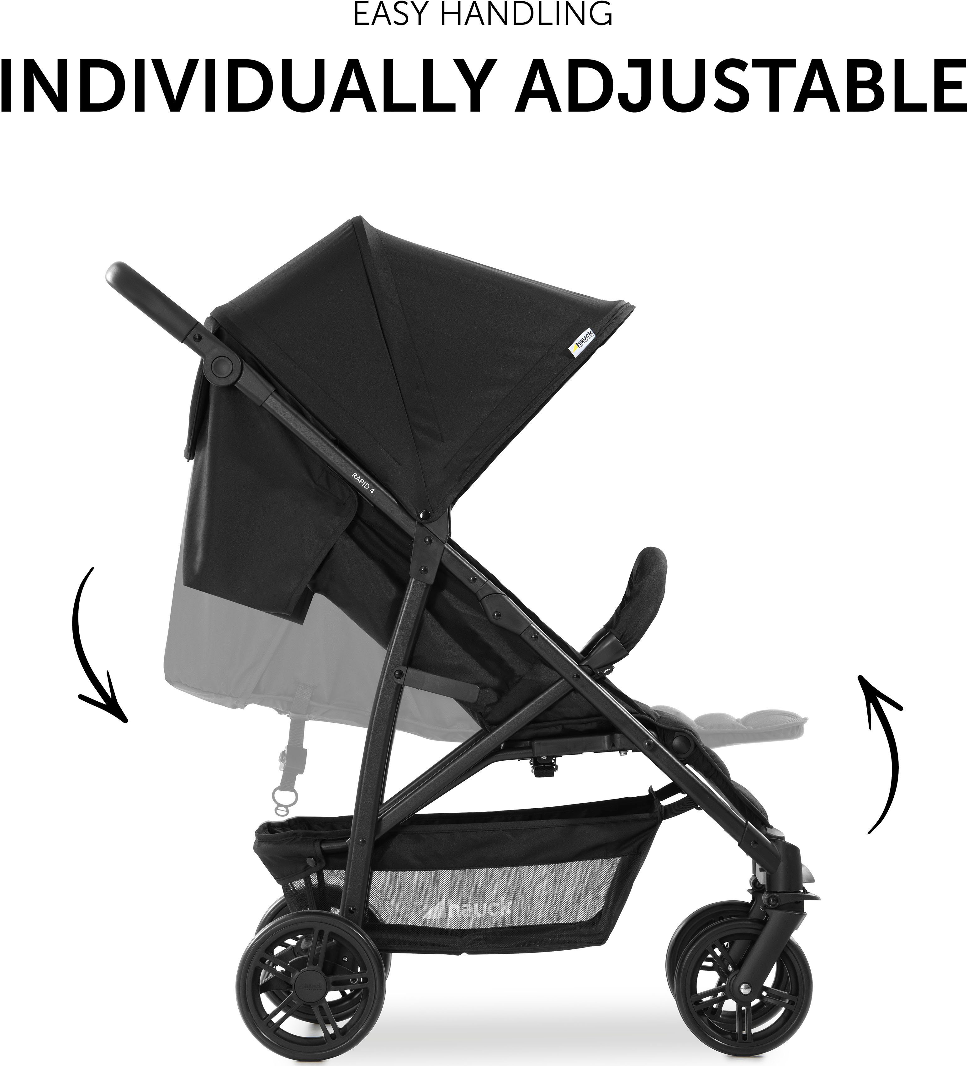 Kinder-Buggy Rapid 4, schwarz