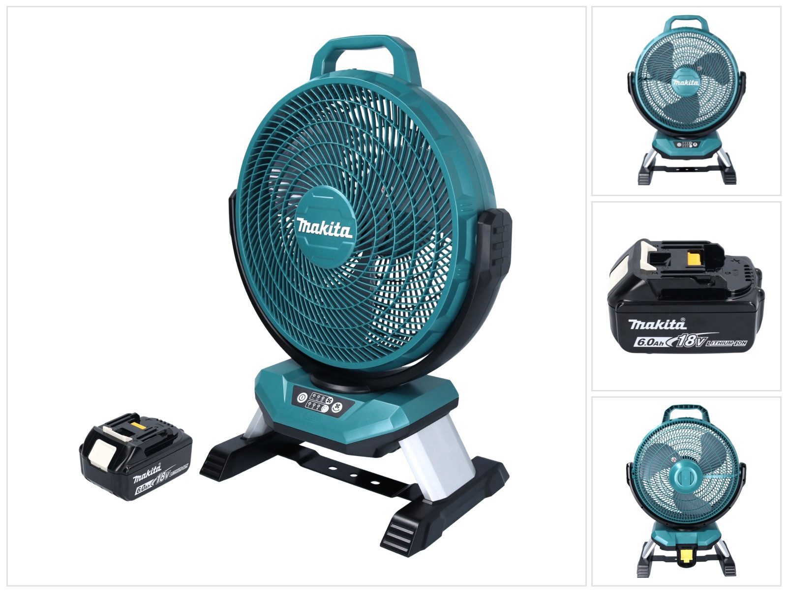 Akku-Standventilator DCF 301 G1 Akku Ventilator Lüfter 18 V 33 cm + 1x Akku 6,0 Ah - ohne