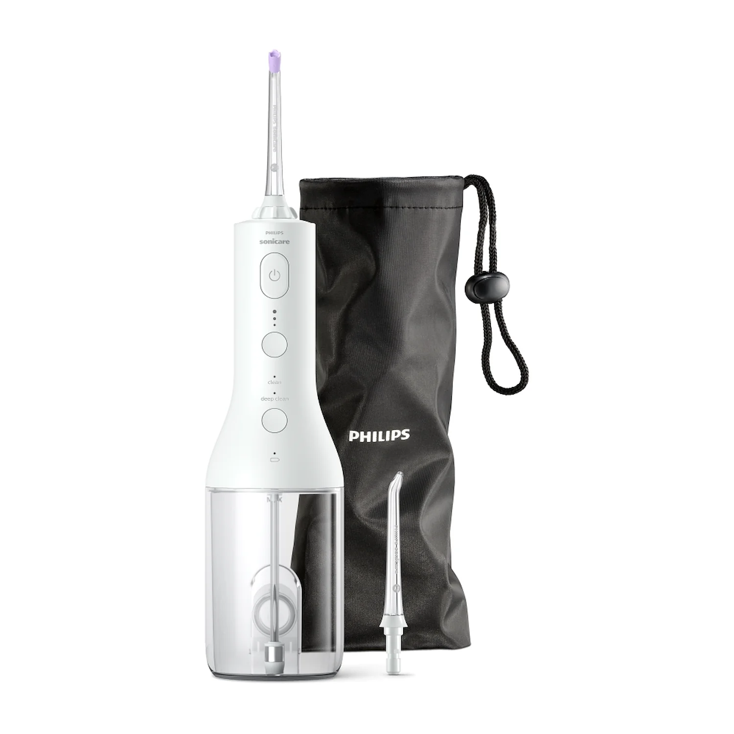 PHILIPS IDROPULSORE SONICARE 2NOZZLES C/CUSTODIA BIANCO
