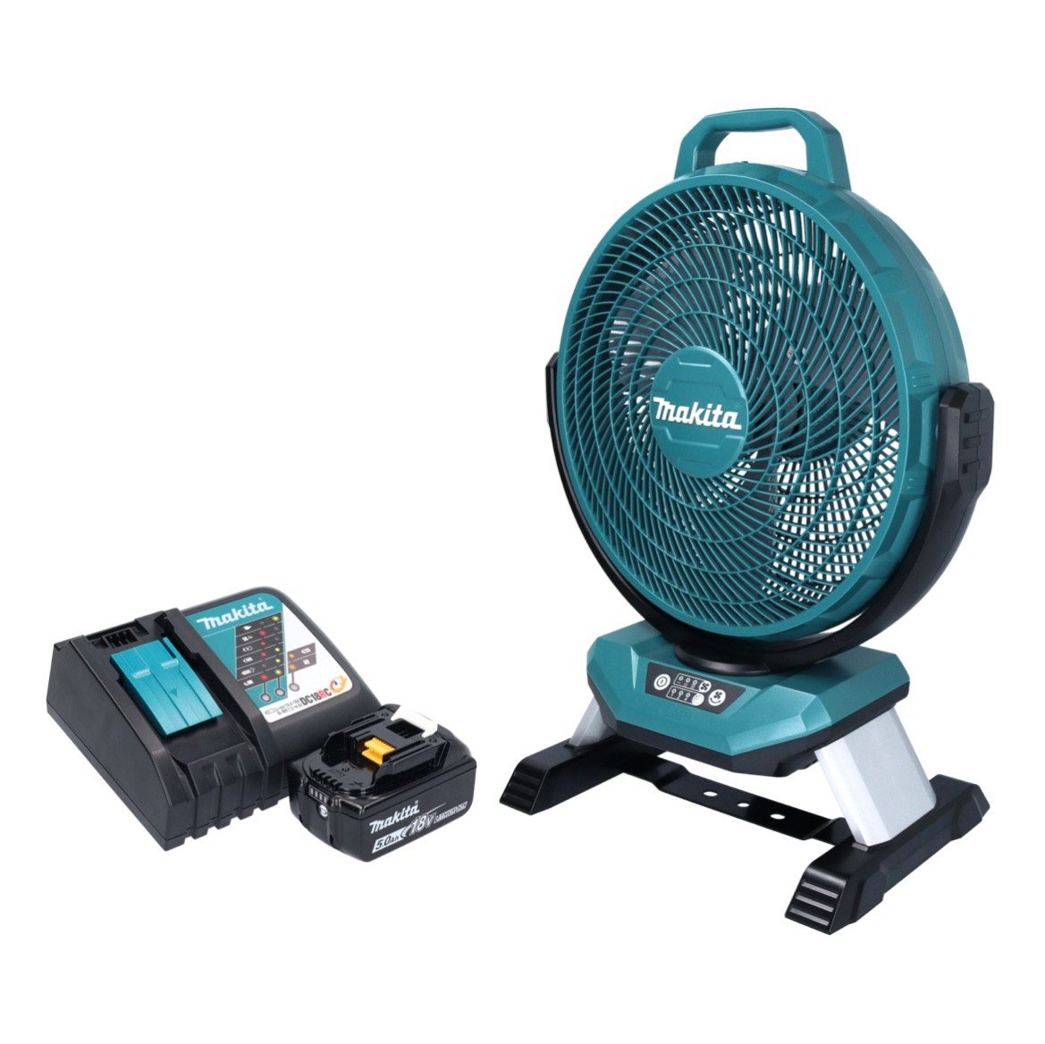 Akku-Standventilator DCF 301 RT1 Akku Ventilator Lüfter 18 V 33 cm + 1x Akku 5,0 Ah + Lade