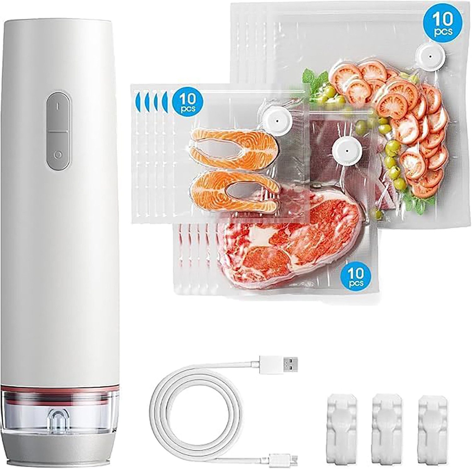 Hand-Vakuumierer Handliches Vakuumiergerät Vakuumierer Klein, Handvakuumierer