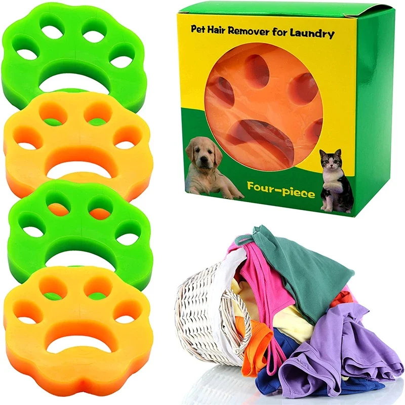 Pet Hair Remover for Washing Machine Reusable Silicone Laundry Balls
