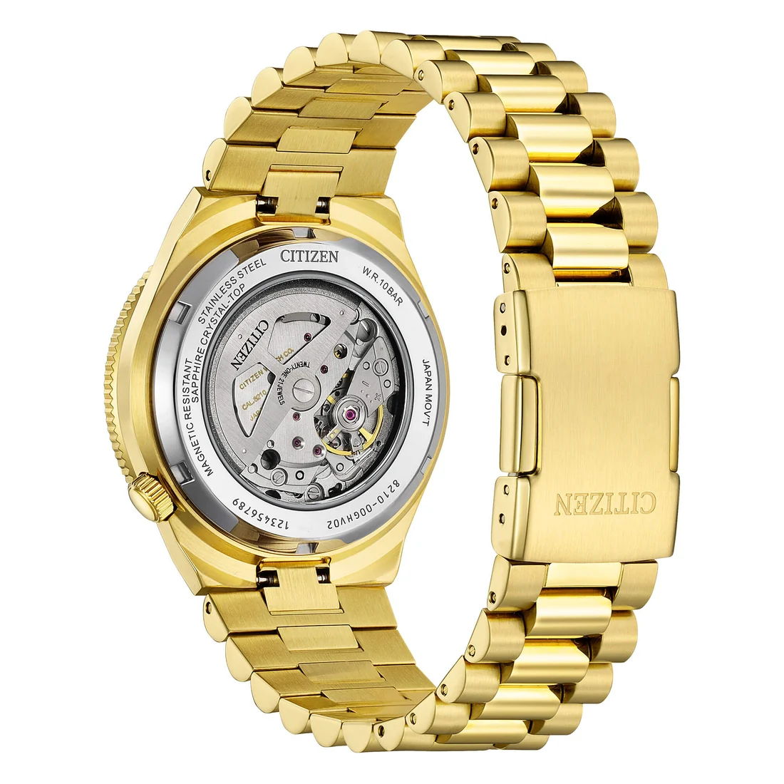 Orologio Citizen NJ0232-53X Tsuyosa dorato quadrante e ghiera verde