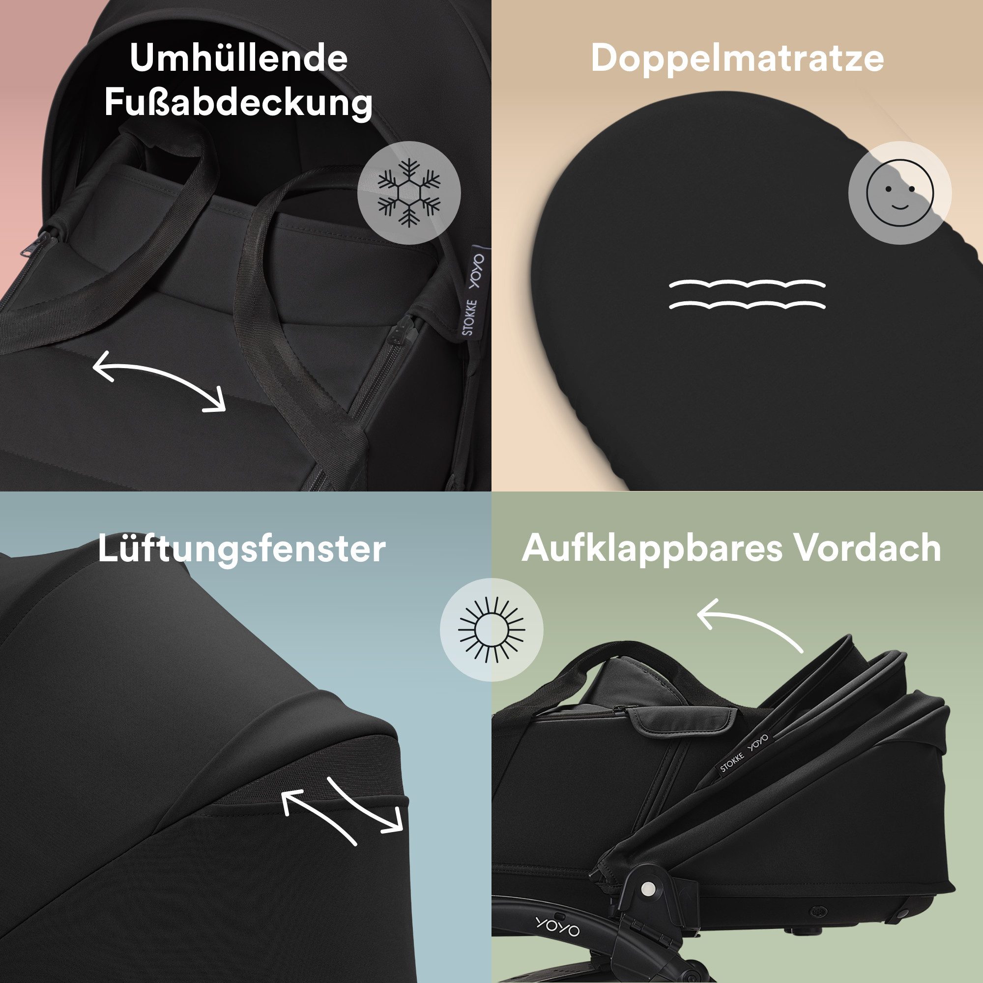 Kinder-Buggy YOYO³ Kinderwagen mit Liegewanne