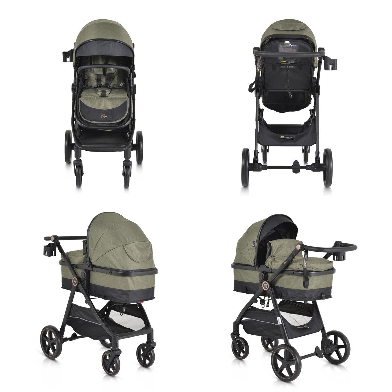 Kombi-Kinderwagen Kinderwagen 2 in 1 Tokyo 22 kg