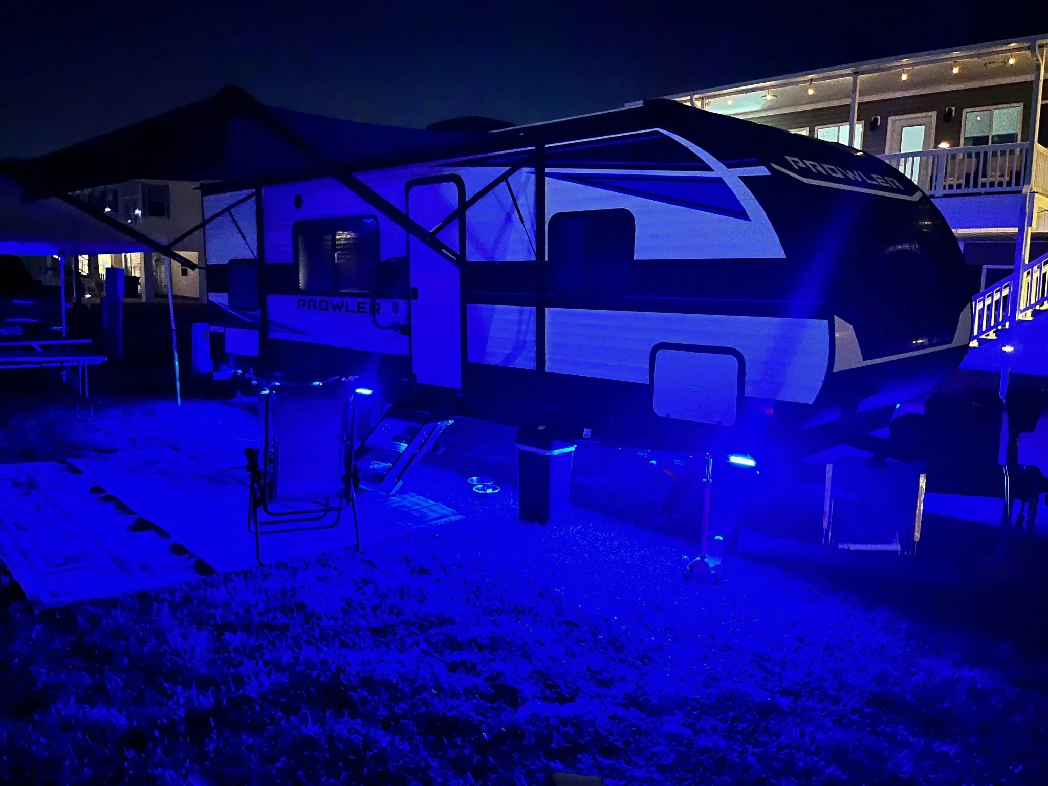 Pimp My Boat Trailer, Travel Trailer, RV Multi-Color Waterproof Under Glow LED Lighting Kit with Remote