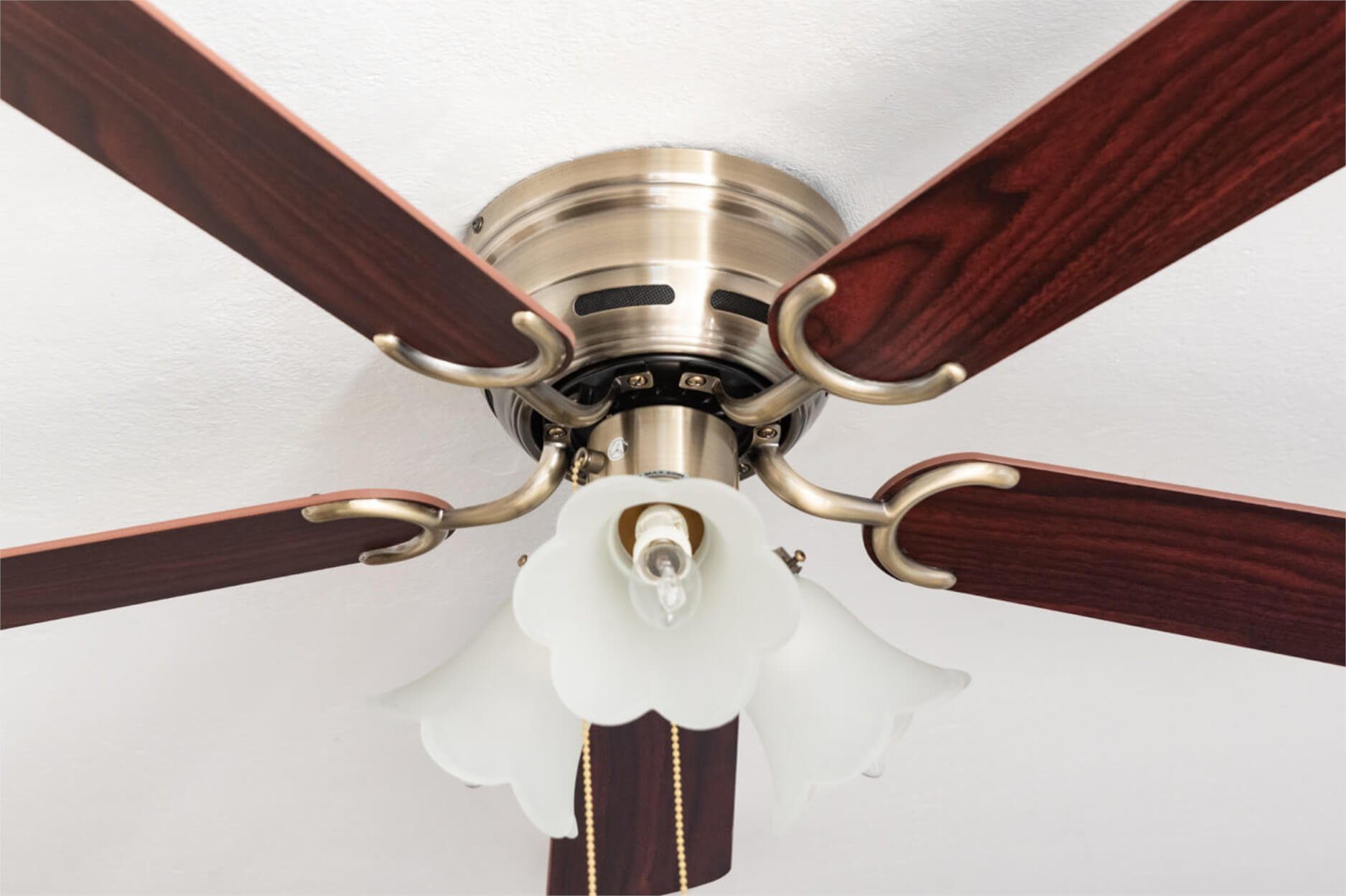 Deckenventilator Deckenventilator Kisa Deluxe MA Rosenholz / Walnuss mit Licht