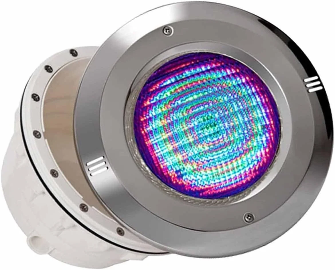 Eingebettet Pool Scheinwerfer - Ringbrunnenlicht, IP68 Wasserdicht Led Poolscheinwerfer Mit Nische PAR56 Edelstahlmaterial 12V AC Versenkte
