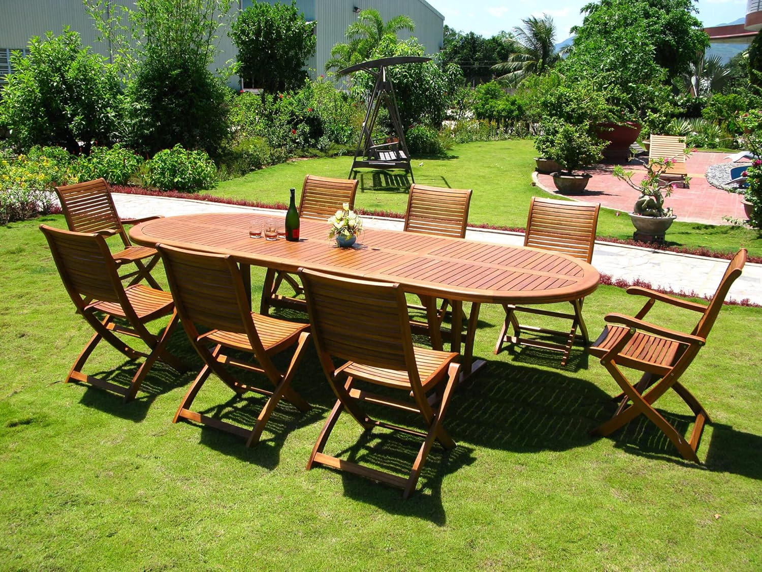 Lenny Double Oval Outdoor Table Extendable up to 300 cm