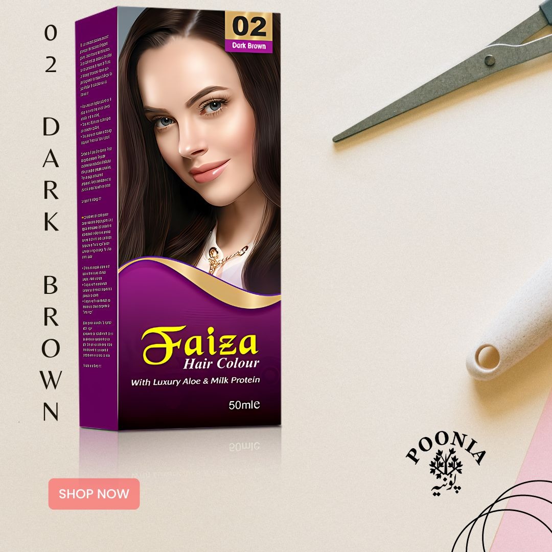 Poonia Brothers Faiza Hair Color �?Dark Brown 02