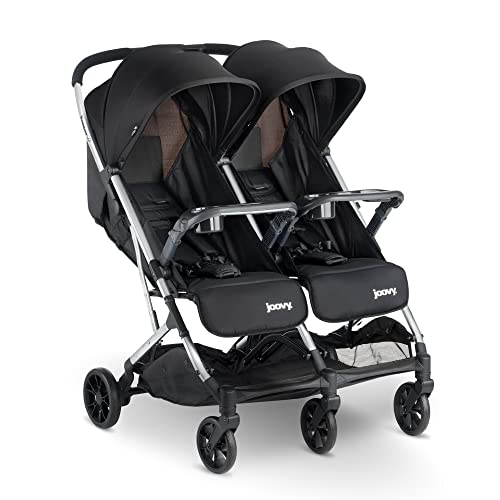 Joovy Kooper X2 Doppio Passeggino, Passeggino Leggero, Pieghevole Compatto con Vassoio, Nero : Amazon.it: Prima infanzia