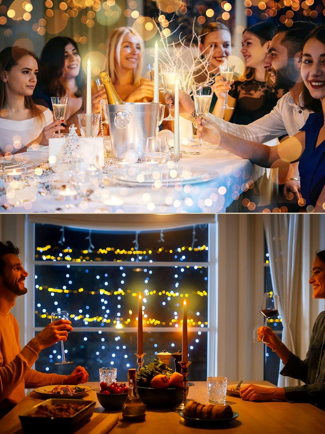 Treela 72 Stück flammenlose LED-Kerzen, batteriebetrieben, 27.9 cm, flackernde LED-Kerzen mit warmem Licht für Valentinstag, Hochzeit, Party, Weihnachten, Batterie nicht im Lieferumfang enthalten