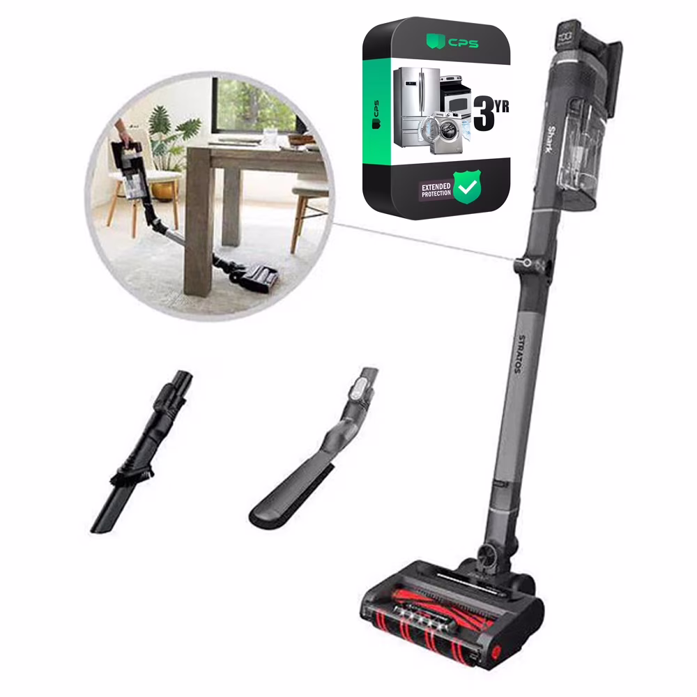 Restored Shark UZ865H Stratos Cordless Stick Vacuum with Clean Sense IQ Bundle with 3 YR CPS Enhanced Protection Pack (Refurbished)