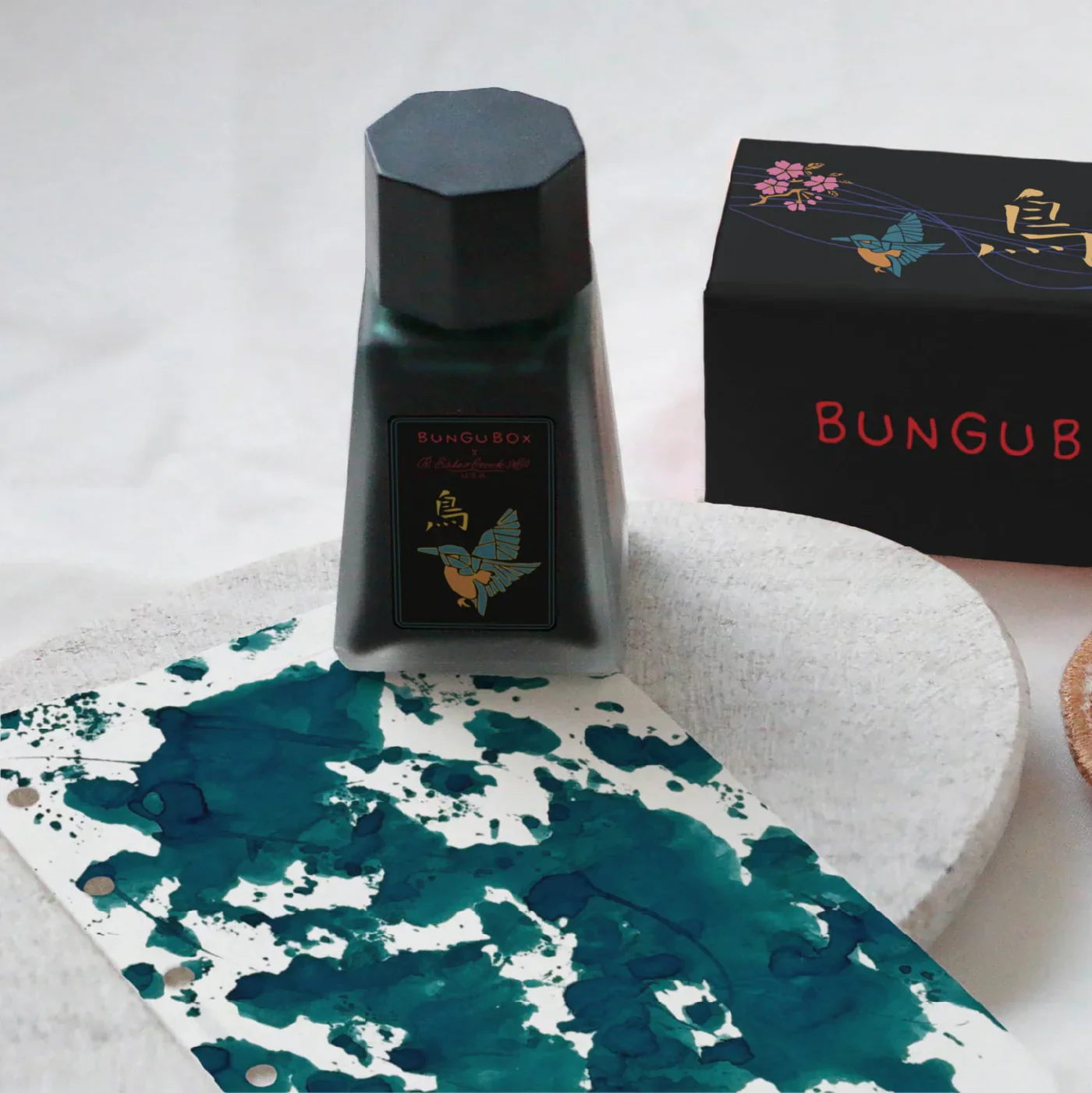 Esterbrook x BUNGUBOX Kingfisher Edition Ink Bottle-Teal