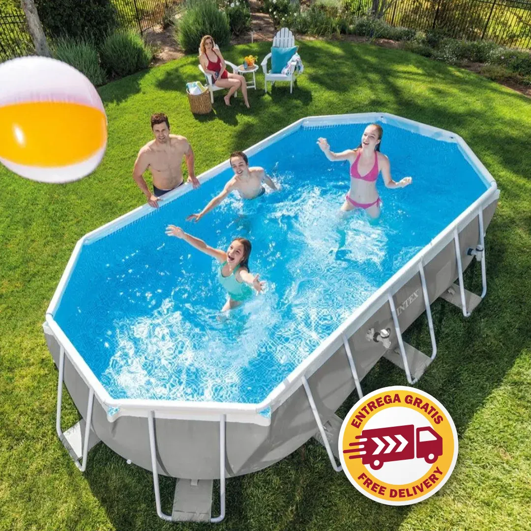 Intex Oval Prism Frame Zwembad Set 20 voet x 10 voet x 48 inch