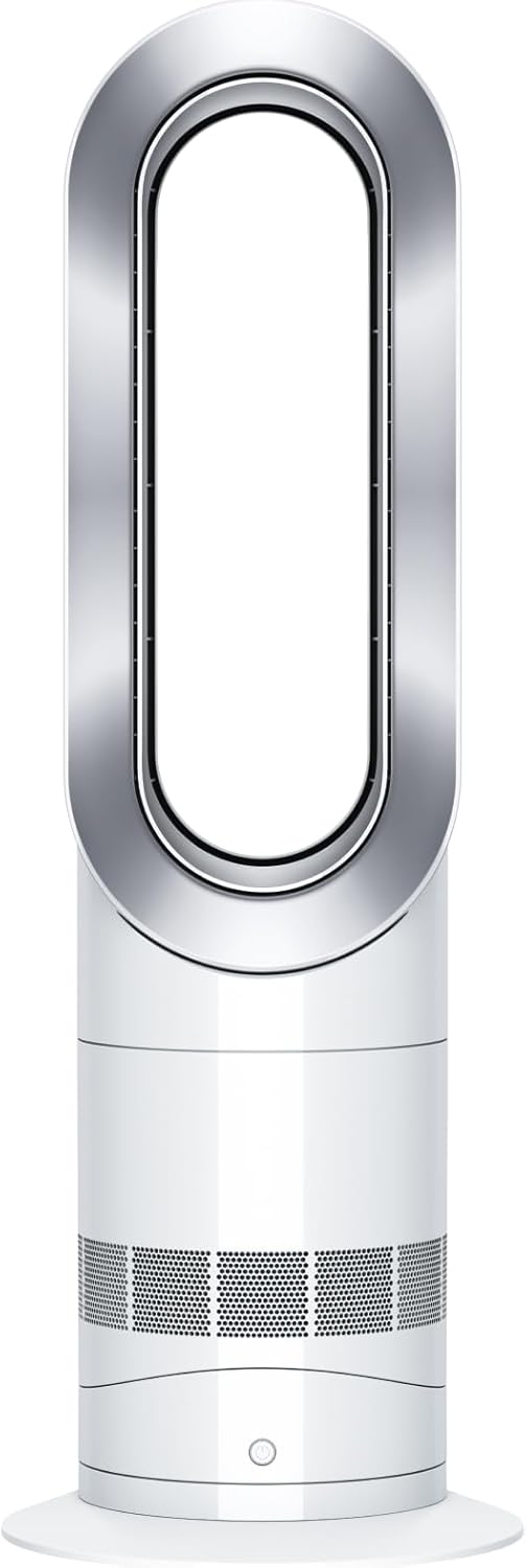 Hot+Cool Jet Focus AM09 termoventilatore e ventilatore (Bianco/Argento) – 2-in-1: riscalda e raffredda con potente flusso d’aria