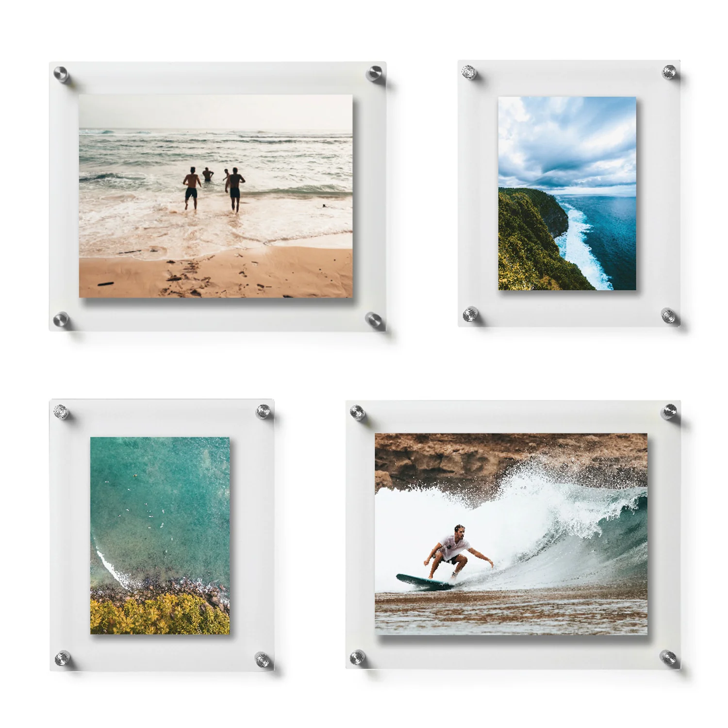 Piccola Set of 4 Acrylic Floating Wall Frame Gallery Wall