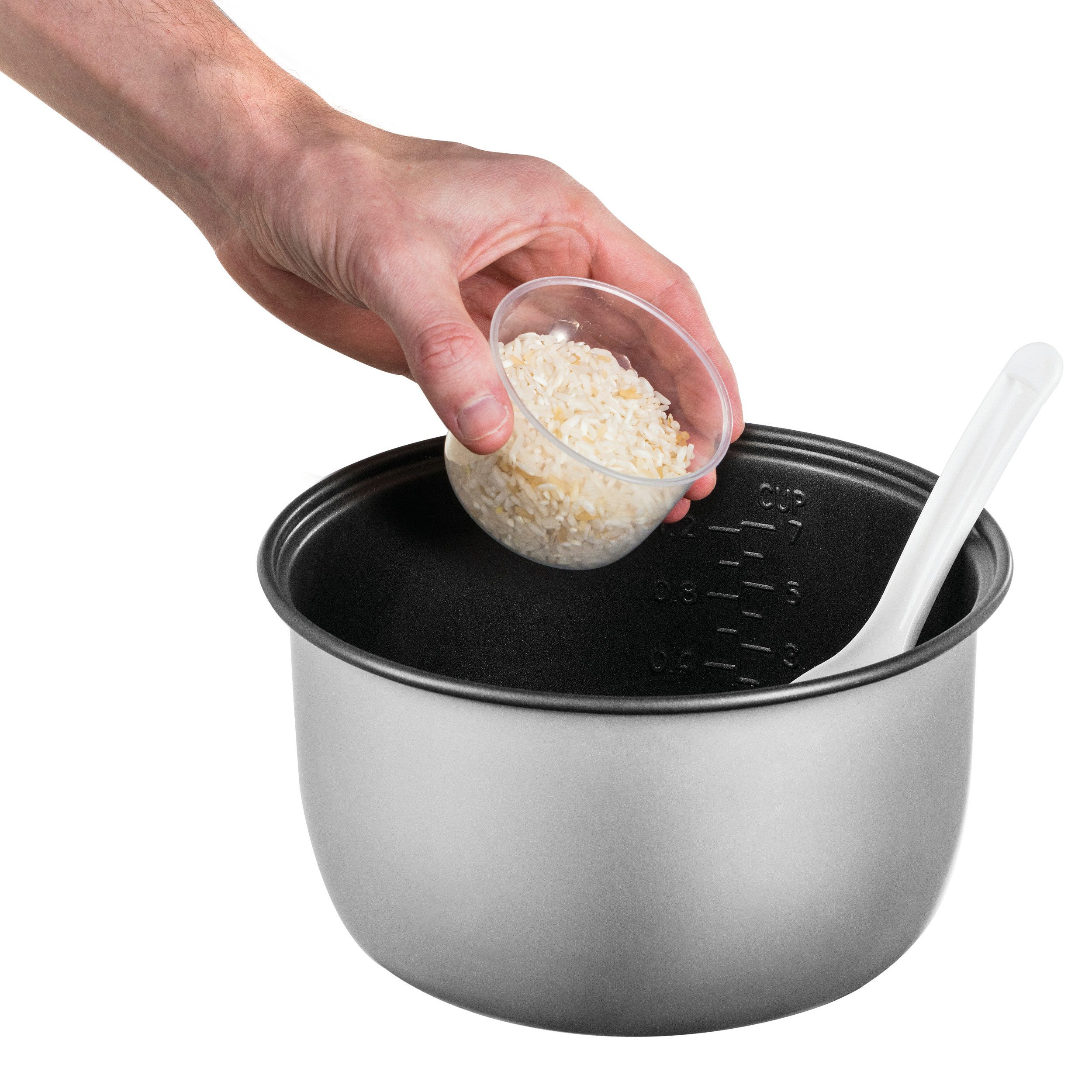 Reiskocher RUSSELL HOBBS Reiskocher Dampfgarer 27080-56 Klappdeckel 6 Portionen