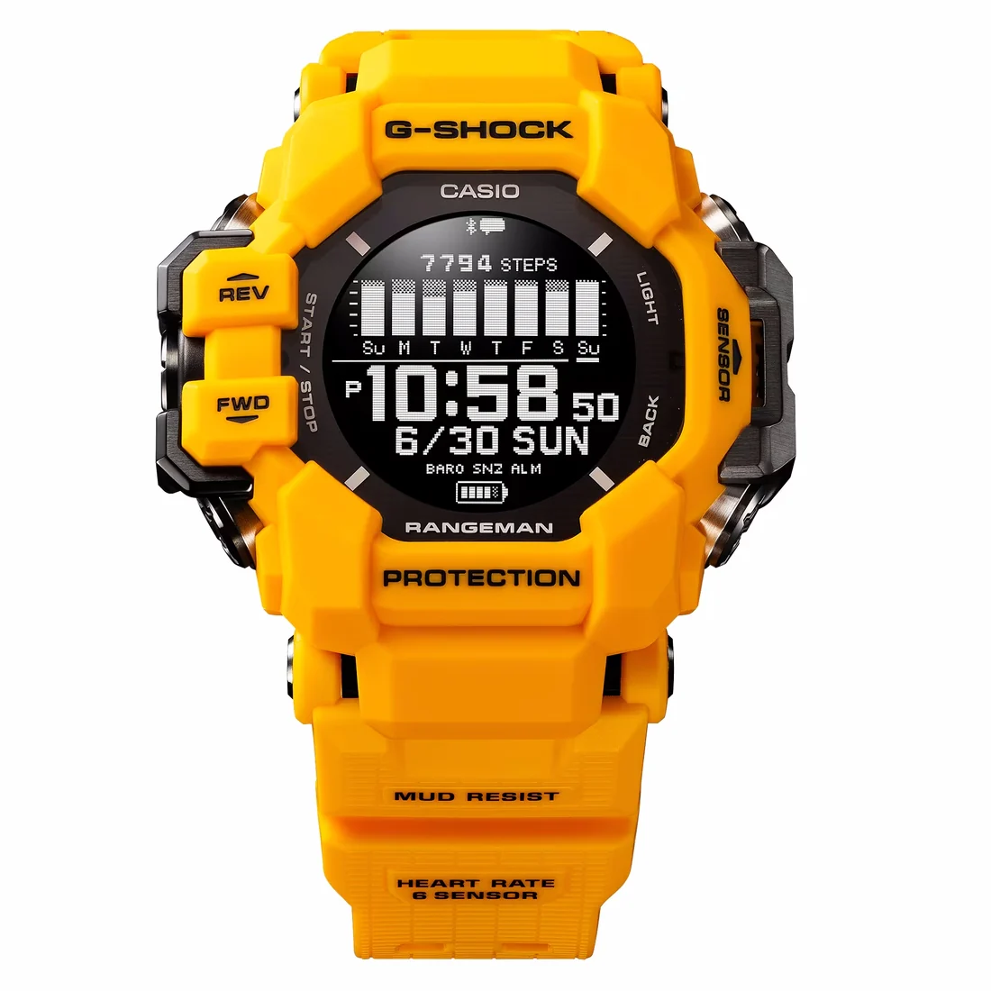 Orologio G-Shock GPR-H1000-9ER Rangeman GPS giallo