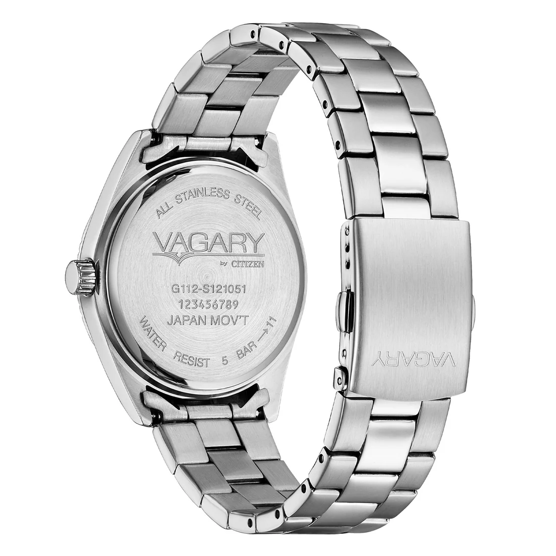 Orologio elegante Vagary by Citizen IB9-115-41 verde bracciale acciaio