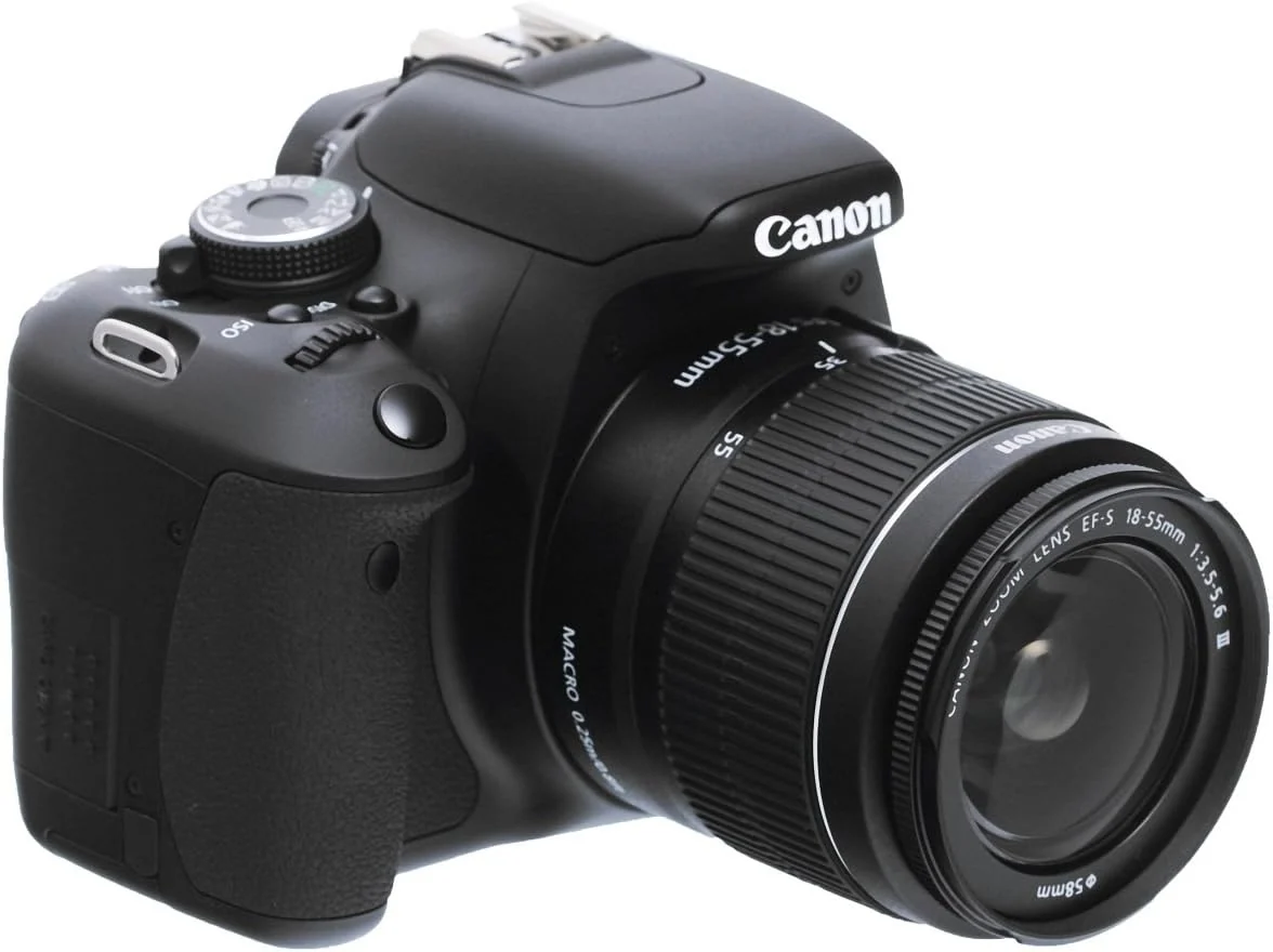 Canon EOS 600D SLR-Digitalkamera (18 MP, Kit inkl. EF-S 18-55mm 1:3,5-5, 7,6cm (3 Zoll) schwenkbares Display, Full HD, 6 IS II)