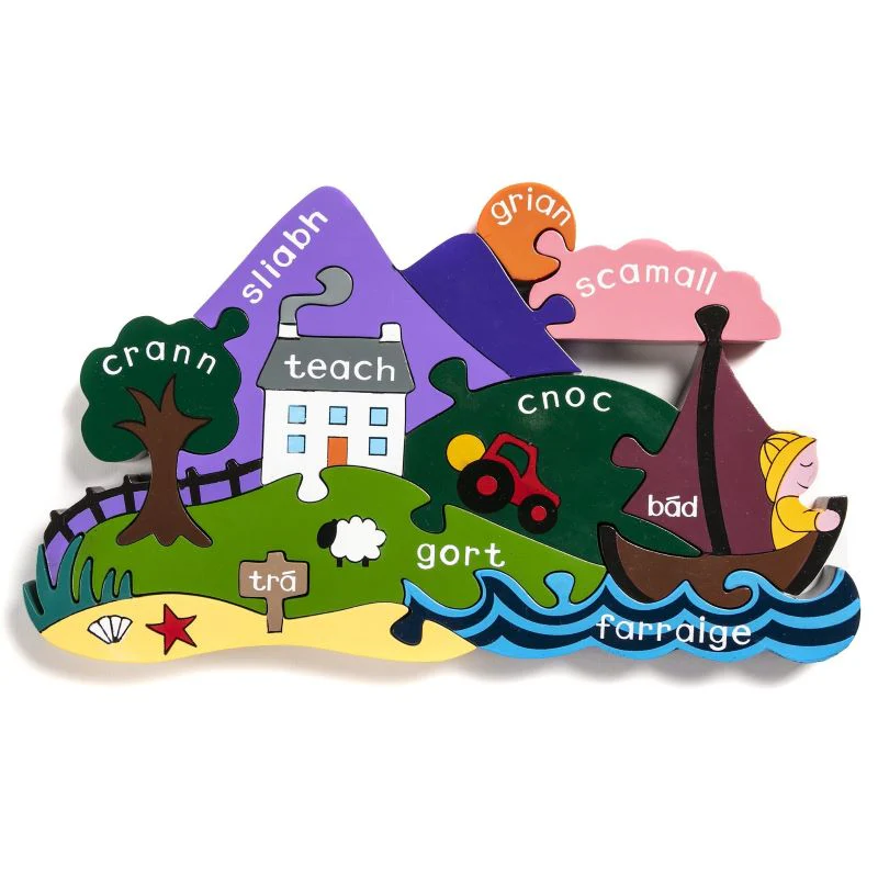 Alphabet Jigsaws Radharc as Gaeilge