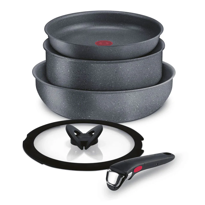 Lagostina Set Batteria di Pentole 5 pezzi Ingenio Mineralis Green