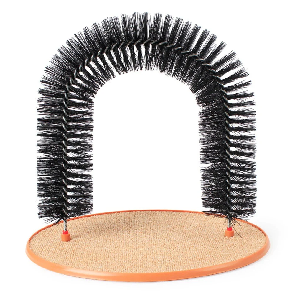 Cat Self Grooming Arch with Scratching Base