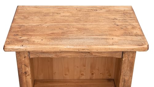 Biscottini Vetrinetta Country 41x26x99 cm   Mobile in Legno massello di Tiglio Finitura Naturale   Made in Italy : Amazon.it: Casa e cucina