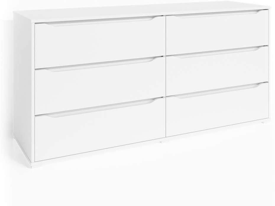 Vicco cassettiera per camera da letto Ruben, Bianco, 160 x 78 cm