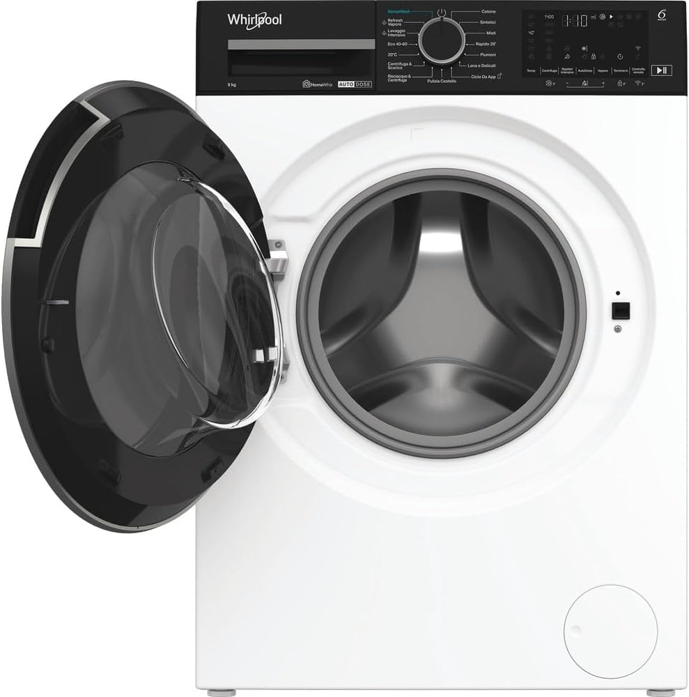 Whirlpool Lavatrice smart connessa con WiFi - WPM 911W ADS IT - SenseWash