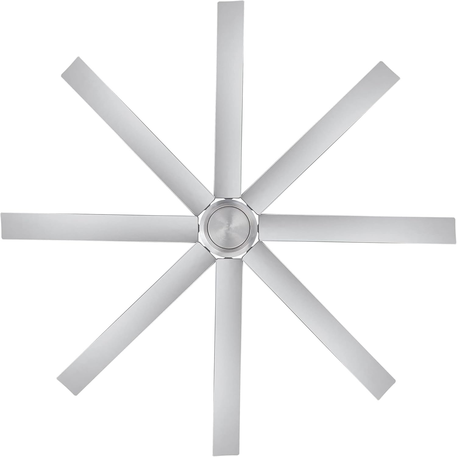 WAC Lighting Mocha XL 8 Blades Aluminum Smart Ceiling Fan in Brushed Nickel