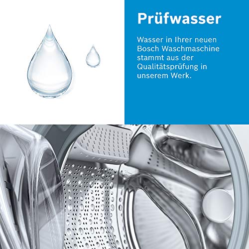 2025 Bosch WAN28127 Lavadora Serie 4, carga frontal, 8 kg, 1400 rpm, Iron Assist, Active Water Plus, EcoSilence Drive, Speed Perfect, blanco, 60 cm