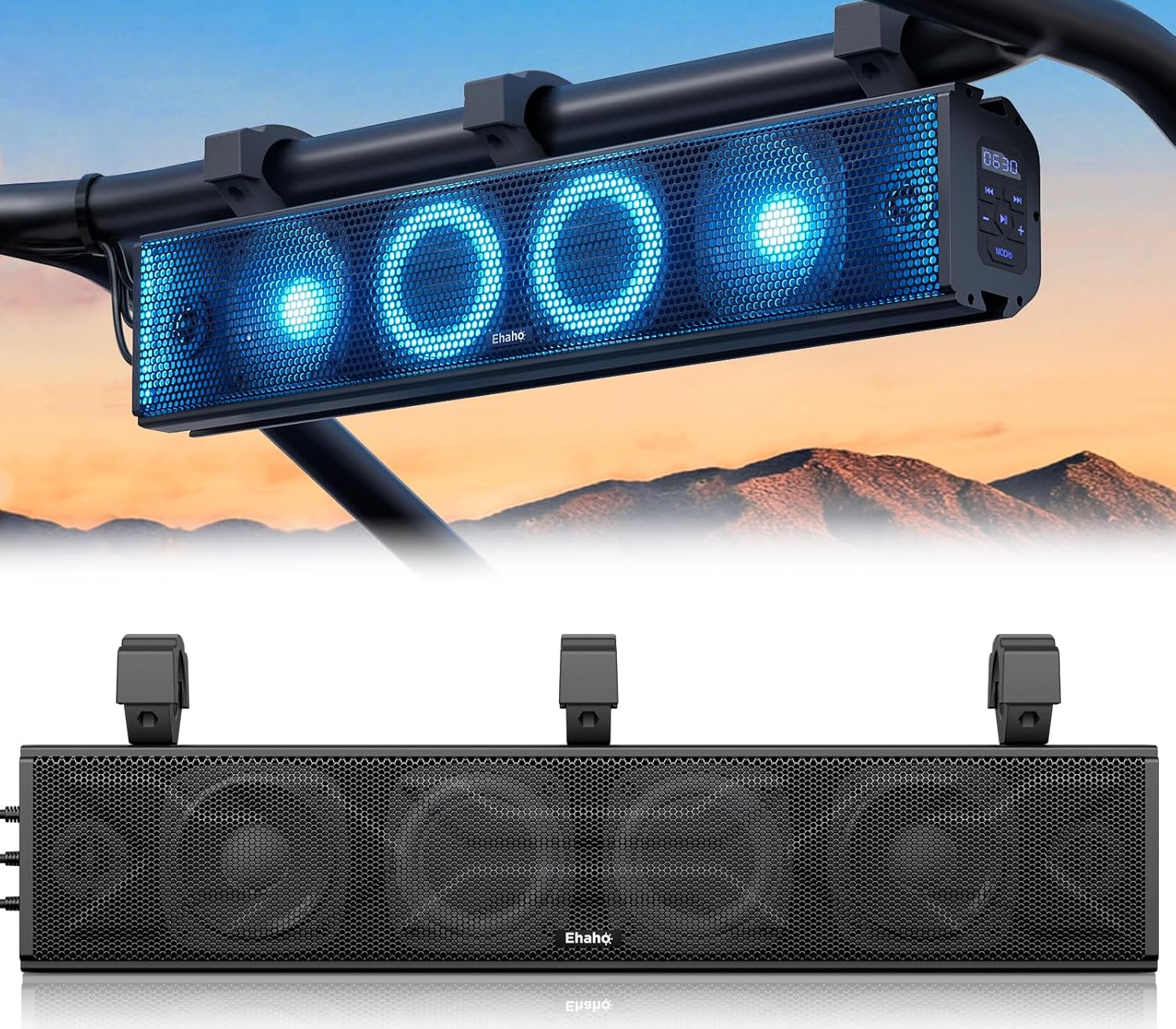 Rockville RW10CA 10&prime;&prime; 800W Slim Low Profile Active Powered Car Subwoofer, Black