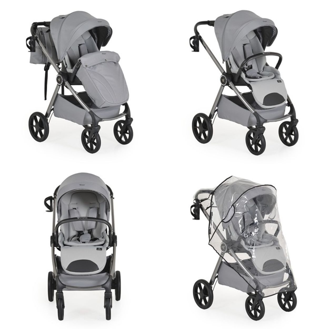 Kombi-Kinderwagen Kombikinderwagen Unique 3 in 1