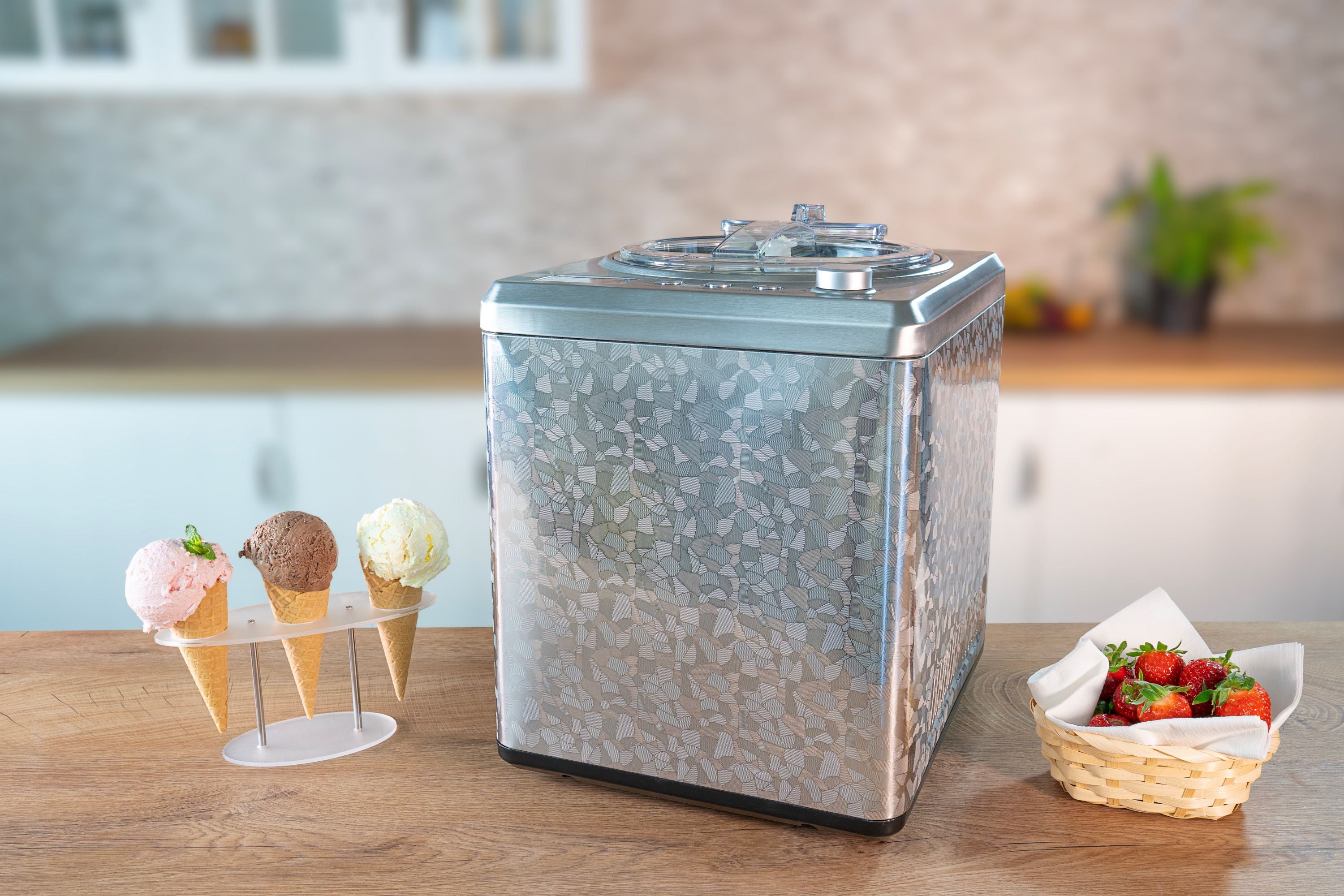 2025 Macchina per gelato professionale con capacità di 2 litri – Preparazione rapida e cremosa