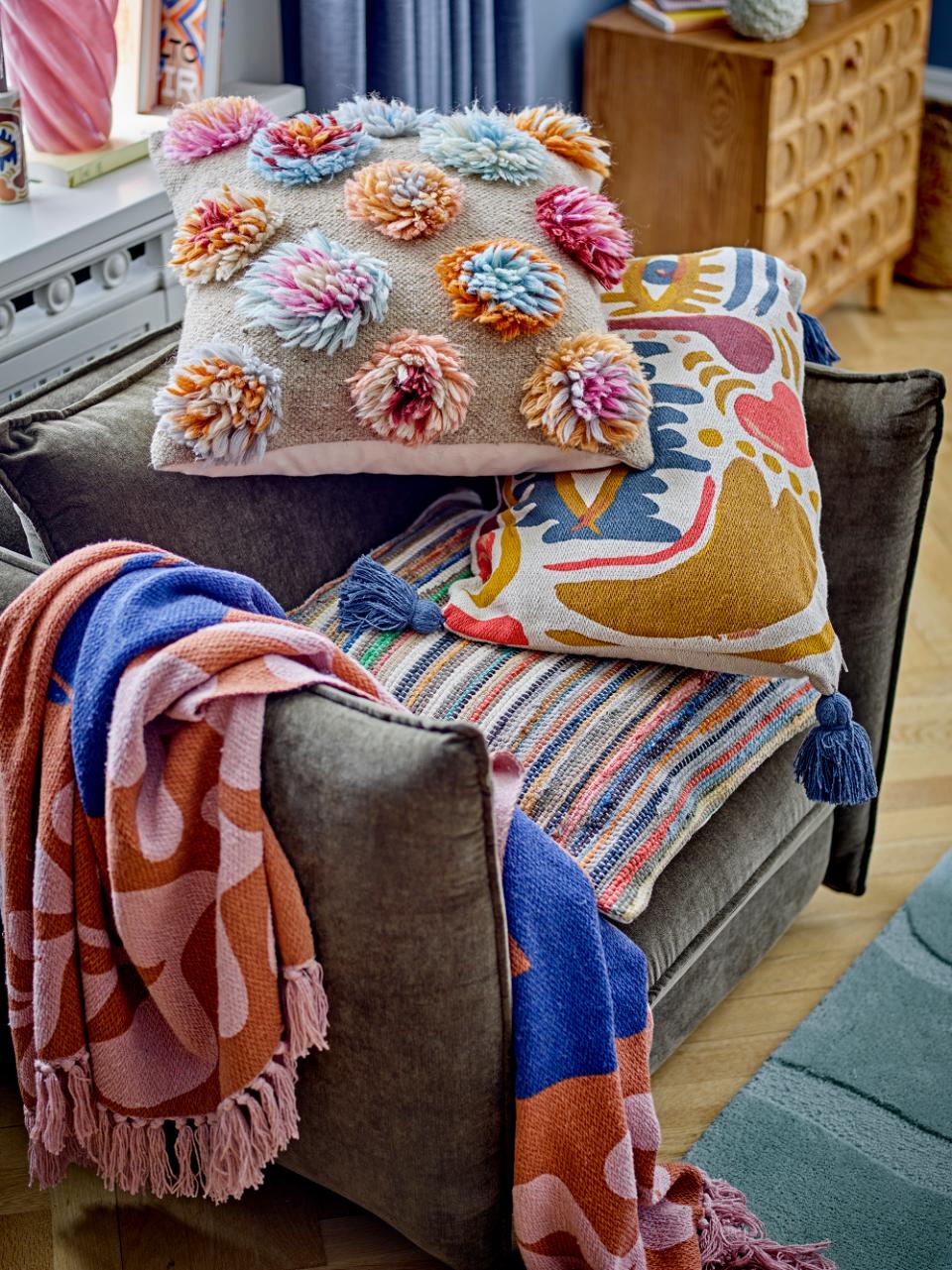 Bloomingville Somma Cushion Wool Multi