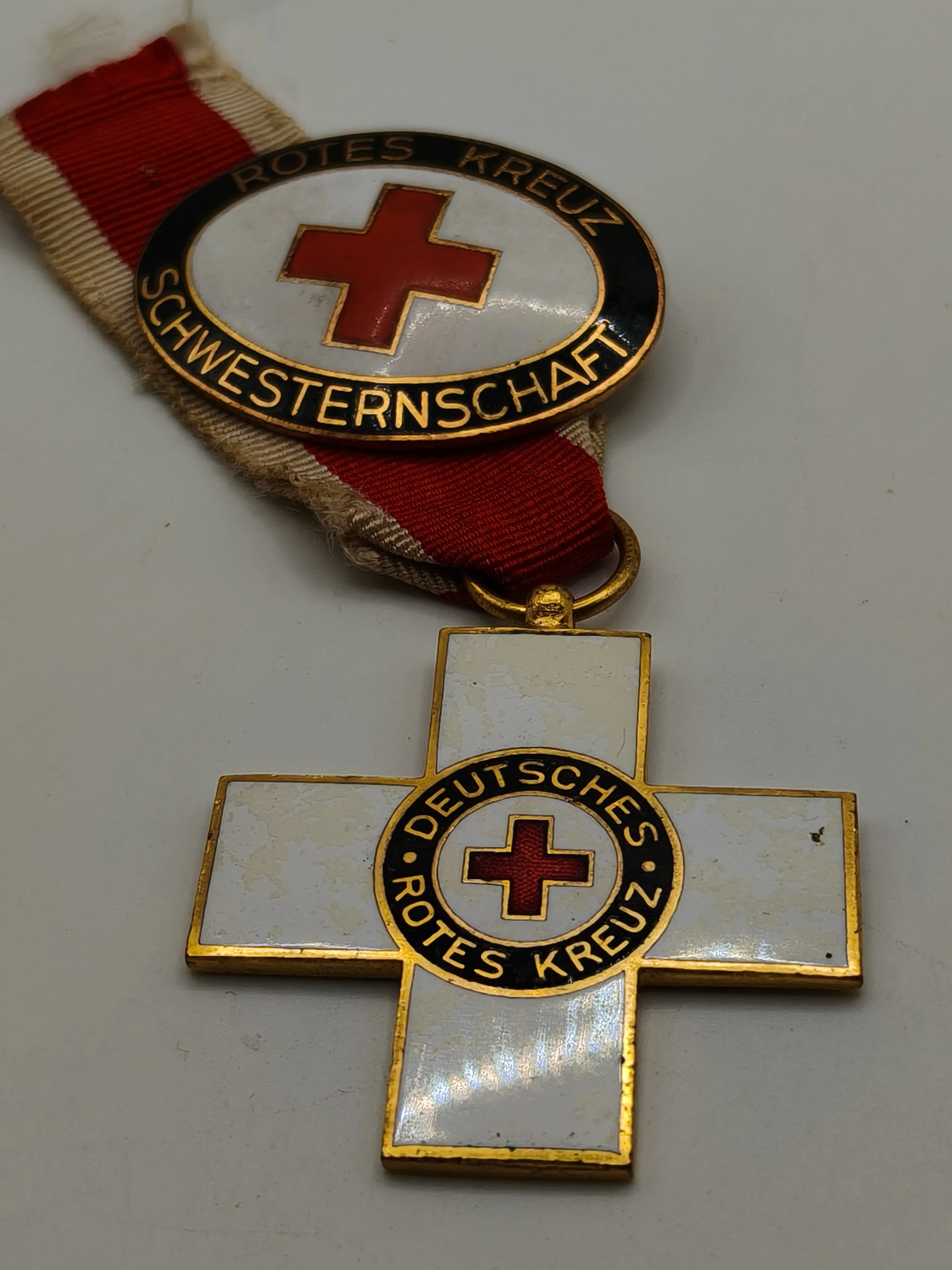 Medal badge Red Cross. Republic of Weimar. Germany.