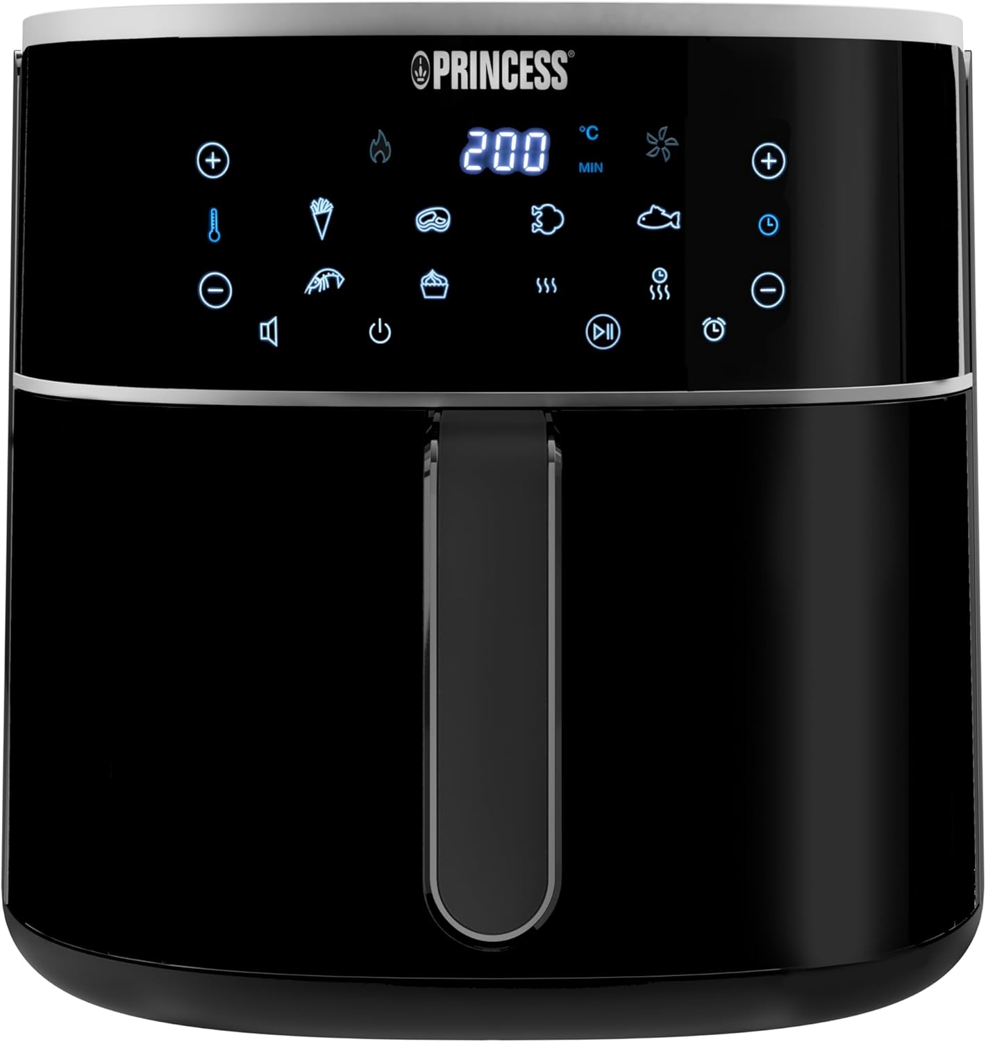 Princess Digital Air Fryer – Variable Container Capacity – Maximum of 8 L – 6 Preset Programmes – Less Oil – Digital Display – 182254