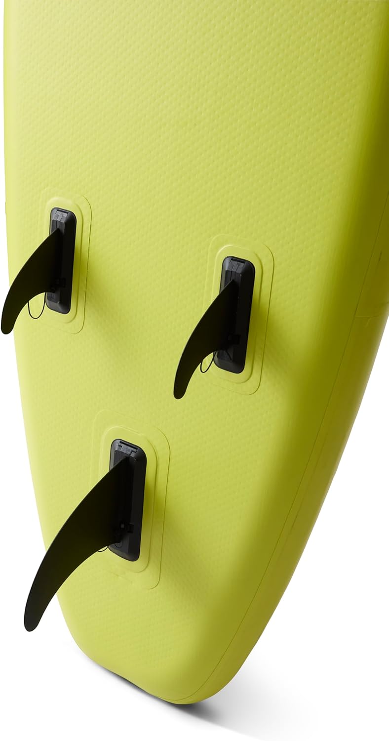 Nilox Tavola Gonfiabile per Stand Up Paddle in PVC, Completa di Accessori con Zaino, Pagaia, Pompa, Leash, 3 Pinne, Tavola da 335 x 84 x 15 cm